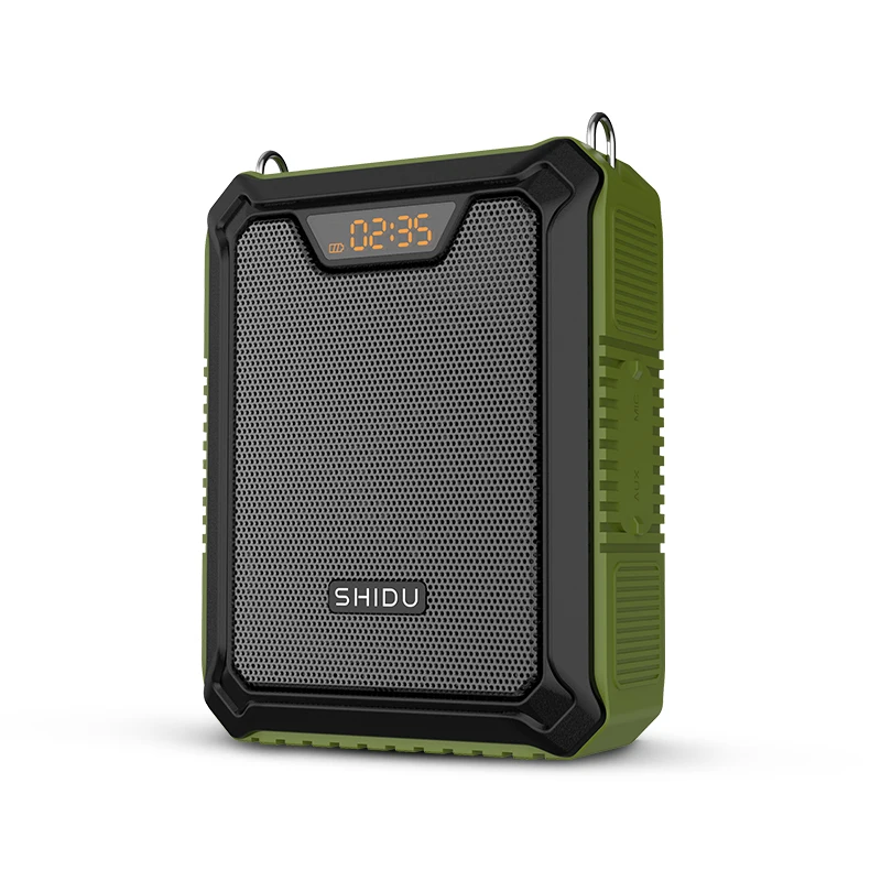 סט מגבר קול נייד 25W למורים ולמדריכים SHIDU M900 – מיקרופון ראש אלחוטי 2.4G בתדר המאושר בישראל + מיקרופון קווי, עמיד מים IPX6 2 מגבר קול SHIDU M900 – עמיד מים IPX6