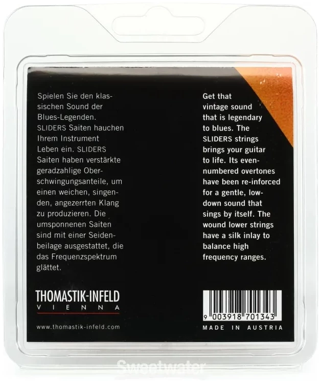 מיתרים לגיטרה חשמלית Thomastik-Infeld SL109 Blues Sliders — 009 2 מיתרים לגיטרה חשמלית Thomastik-Infeld SL109 Blues Sliders — 009