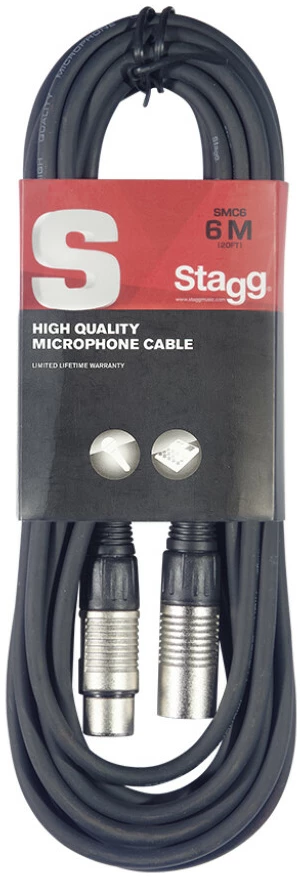 כבל XLR 6 מטר Stagg SMC6 1 כבל XLR 6 מטר Stagg SMC6