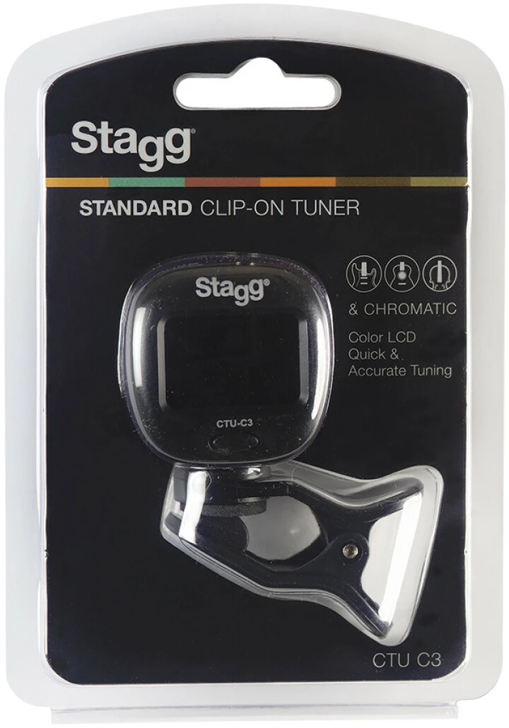 טיונר קליפס כרומטי Stagg CTU-C3 2 טיונר קליפס כרומטי Stagg CTU-C3
