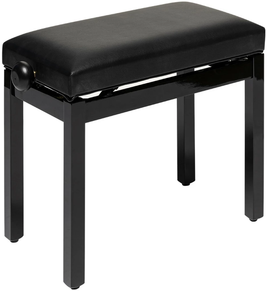 כיסא פסנתר Stagg PB36 — שחור מבריק, מושב דמוי עור 1 STAG PB36 BKP SBK 25080 1 39178.webp