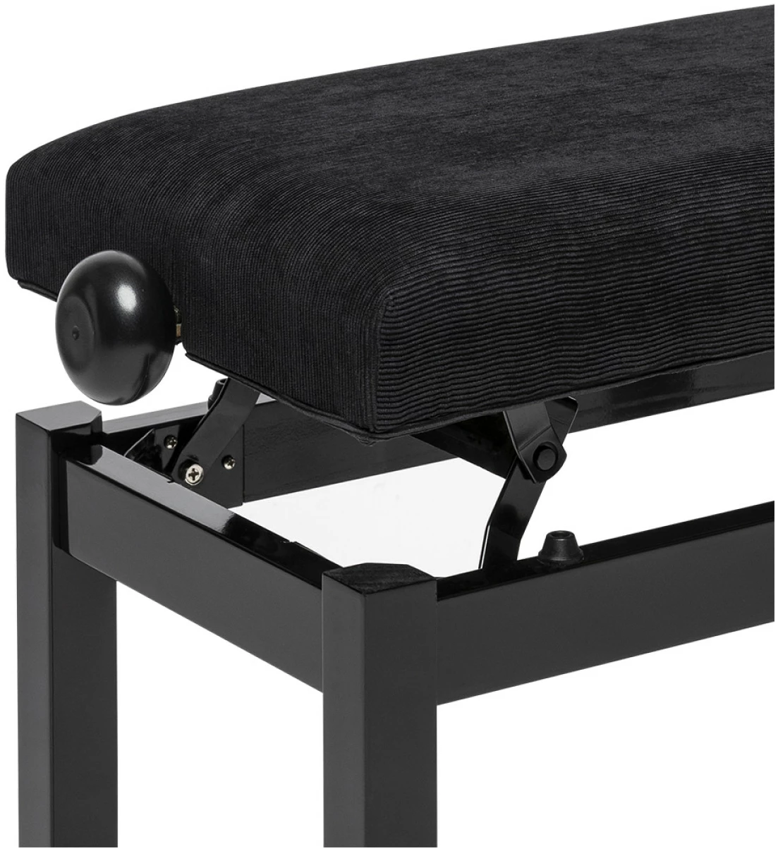כיסא פסנתר Stagg PB36 — שחור מבריק, מושב קטיפה 4 כיסא פסנתר Stagg PB36 — שחור מבריק, מושב קטיפה — תמונה 4