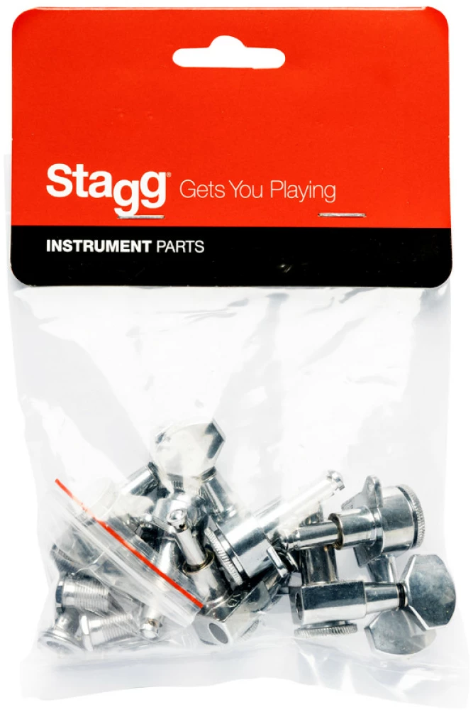 סט מפתחות כיוון 6x1 עם נעילה בגימור כרום Stagg SP-MHEL-DX6X1CH 2 סט מפתחות כיוון 6x1 עם נעילה בגימור כרום Stagg SP-MHEL-DX6X1CH
