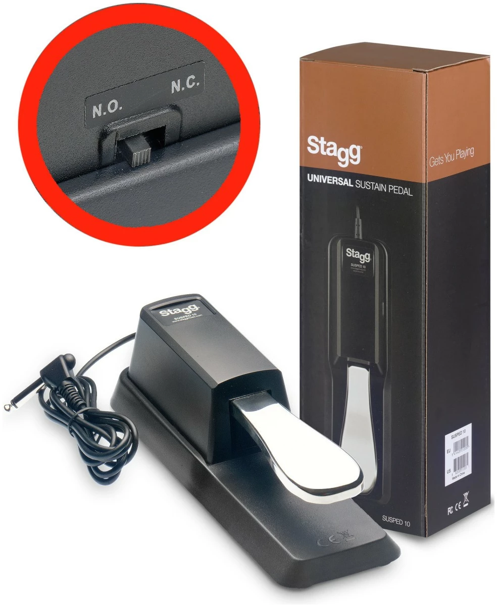 פדל סאסטיין לקלידים Stagg SUSPED 10 3 פדל סאסטיין לקלידים Stagg SUSPED 10