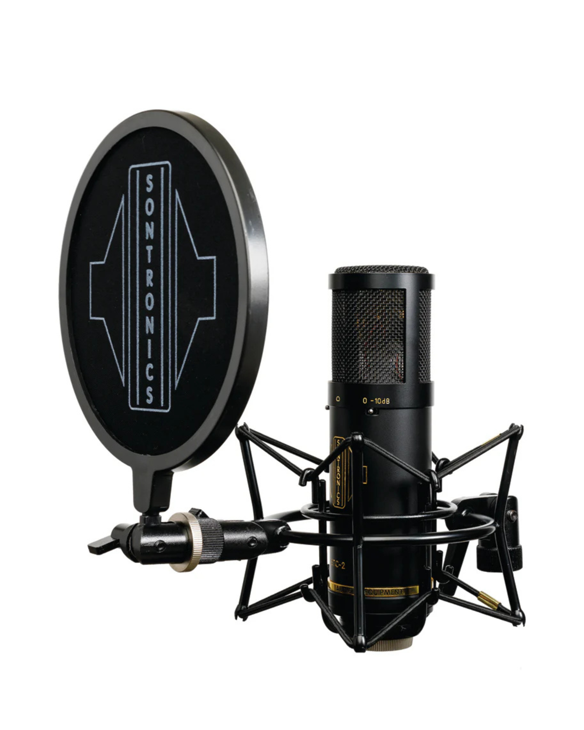ערכת מיקרופון קונדנסר אולפני Sontronics STC-2 Pack שחור – שוקמאונט, פופ פילטר וכבל XLR 2 ערכת מיקרופון קונדנסר Sontronics STC-2 Pack שחור – תמונה 2