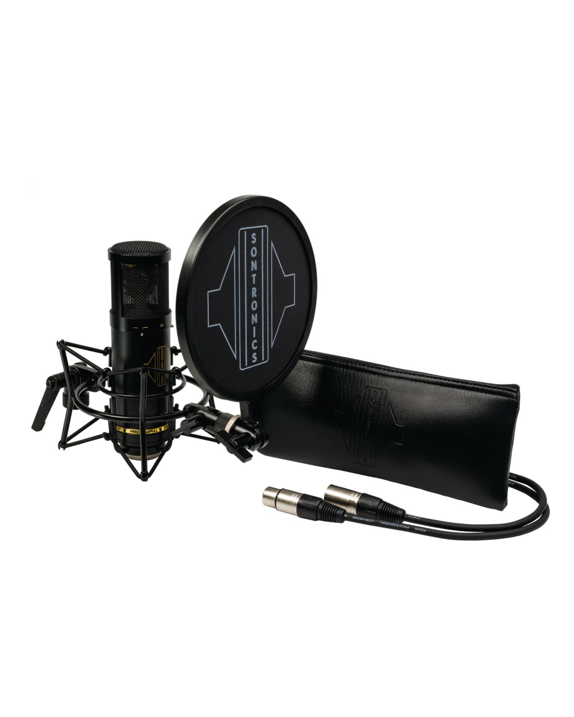 ערכת מיקרופון קונדנסר אולפני Sontronics STC-2 Pack שחור – שוקמאונט, פופ פילטר וכבל XLR 3 ערכת מיקרופון קונדנסר Sontronics STC-2 Pack שחור – תמונה 3
