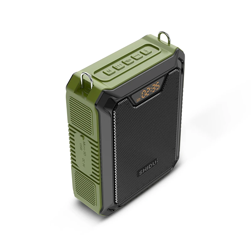 סט מגבר קול נייד 25W למורים ולמדריכים SHIDU M900 – מיקרופון ראש אלחוטי 2.4G בתדר המאושר בישראל + מיקרופון קווי, עמיד מים IPX6 5 SHIDU M900 – שימוש בכיתה ובהדרכות