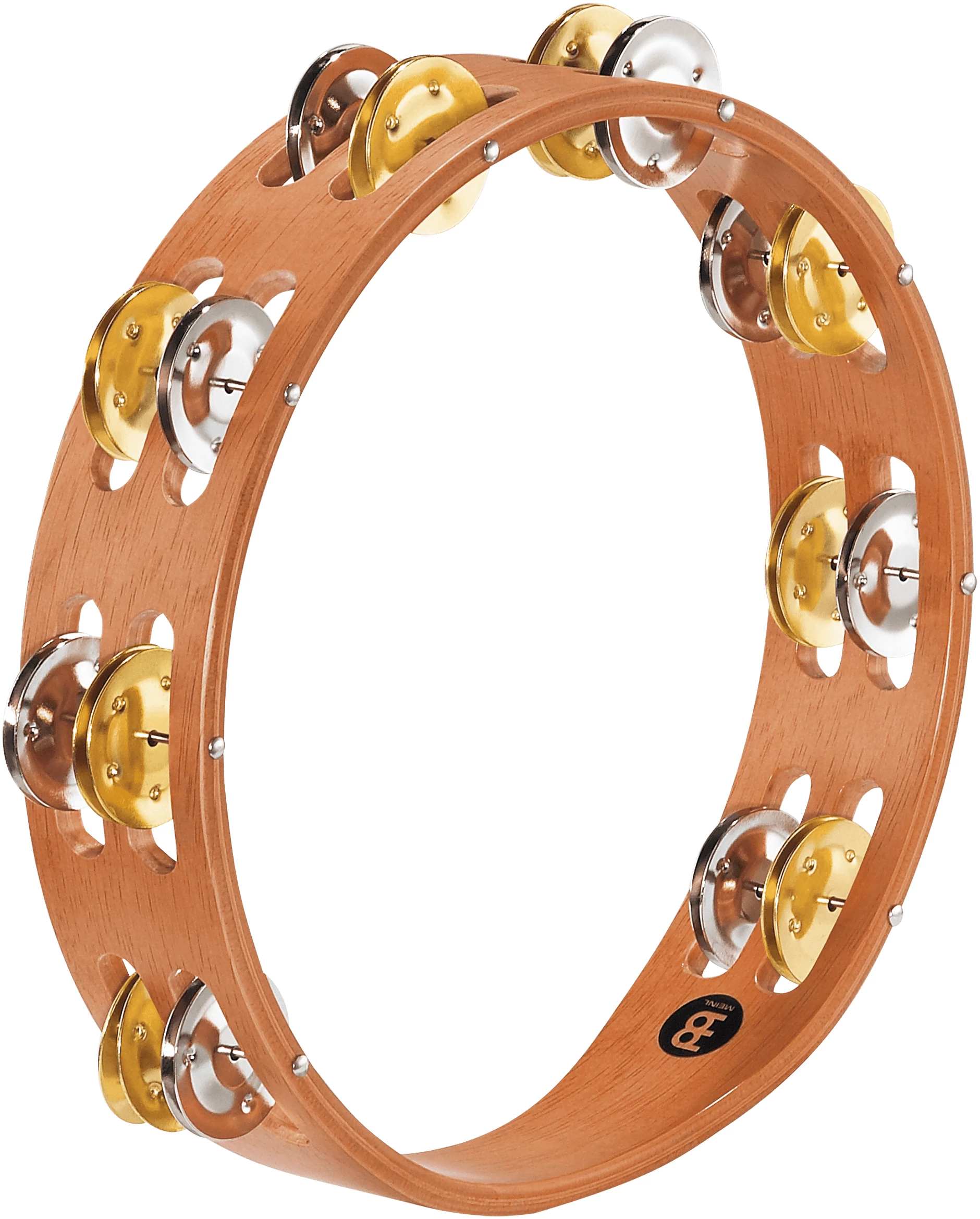 טמבורין עץ Meinl TA2M-SNT — 2 שורות צלצלים מעורבים 1 טמבורין עץ Meinl TA2M-SNT — 2 שורות צלצלים מעורבים
