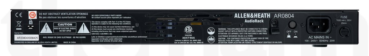 קופסת במה Allen & Heath AR84 – 8 כניסות, 4 יציאות ו-dSNAKE 6 קופסת במה Allen & Heath AR84 – 8 כניסות, 4 יציאות ו-dSNAKE – תמונה 6