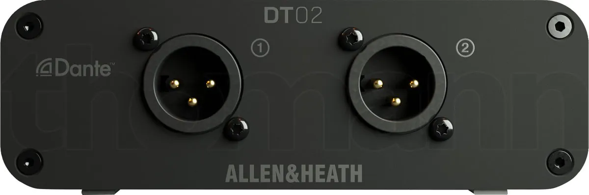 ממשק Dante Allen & Heath DT02 – 2 יציאות XLR Line מרשת Dante, PoE ו-AES67 2 ממשק Dante Allen & Heath DT02 – 2 יציאות XLR Line מרשת Dante, PoE ו-AES67 – תמונה 2