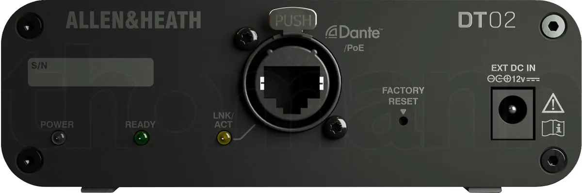 ממשק Dante Allen & Heath DT02 – 2 יציאות XLR Line מרשת Dante, PoE ו-AES67 4 ממשק Dante Allen & Heath DT02 – 2 יציאות XLR Line מרשת Dante, PoE ו-AES67 – תמונה 4