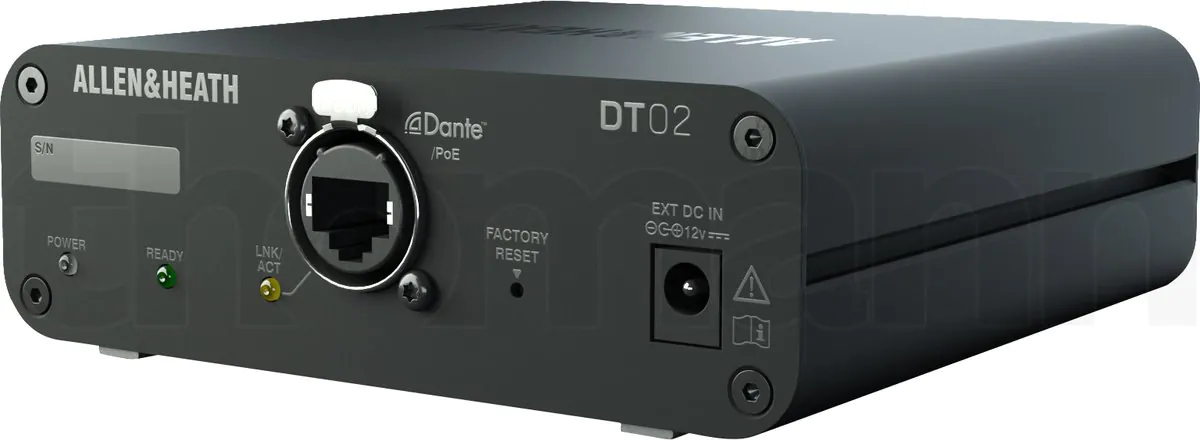 ממשק Dante Allen & Heath DT02 – 2 יציאות XLR Line מרשת Dante, PoE ו-AES67 5 ממשק Dante Allen & Heath DT02 – 2 יציאות XLR Line מרשת Dante, PoE ו-AES67 – תמונה 5
