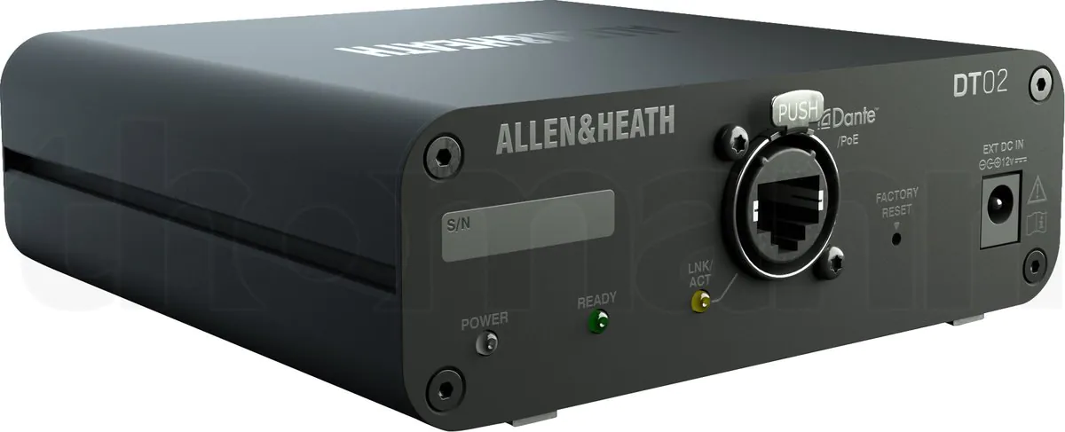 ממשק Dante Allen & Heath DT02 – 2 יציאות XLR Line מרשת Dante, PoE ו-AES67 6 ממשק Dante Allen & Heath DT02 – 2 יציאות XLR Line מרשת Dante, PoE ו-AES67 – תמונה 6