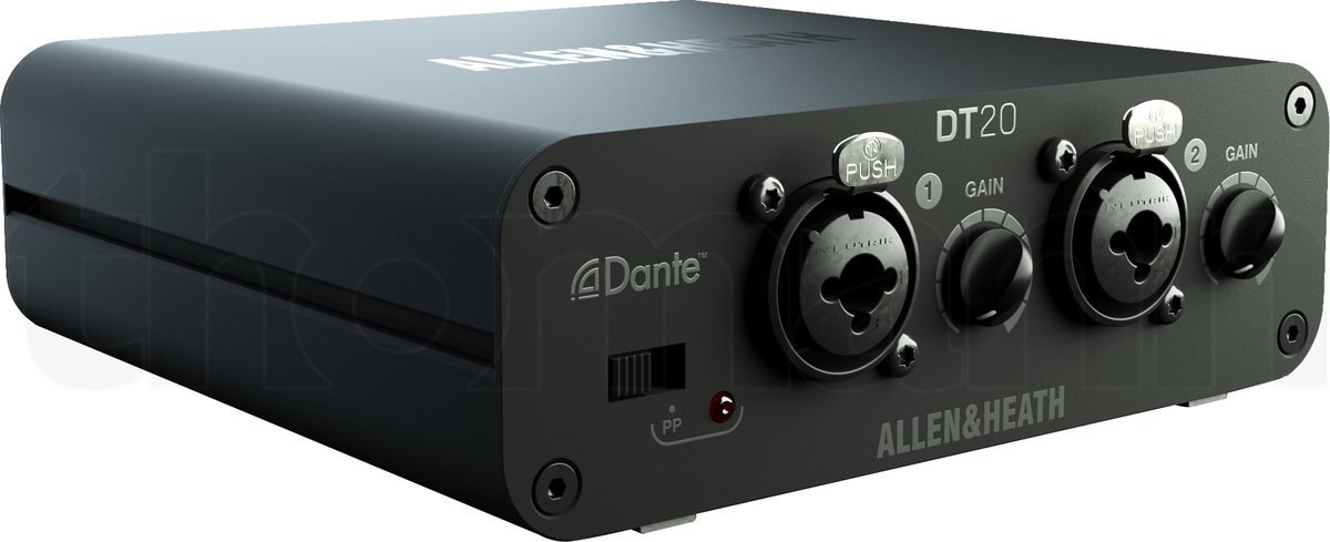 ממשק Dante Allen & Heath DT20 – 2 כניסות Mic/Line לרשת Dante, PoE ו-AES67 3 ממשק Dante Allen & Heath DT20 – 2 כניסות Mic/Line לרשת Dante, PoE ו-AES67 – תמונה 3
