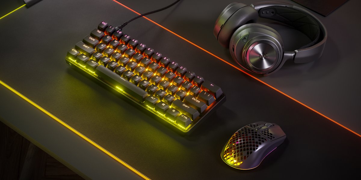 מקלדת גיימינג מכנית קומפקטית ומהירה Apex Pro Mini US SteelSeries 1 apex pro mini img buy 02.png 1920x1080 crop fit optimize subsampling 2 2022.jpg