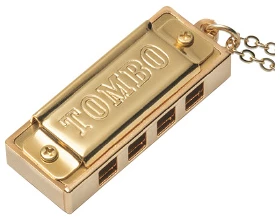 מפוחית מיני Tombo TOM1204KN-C — 4 חורים בסולם דו, גימור מוזהב