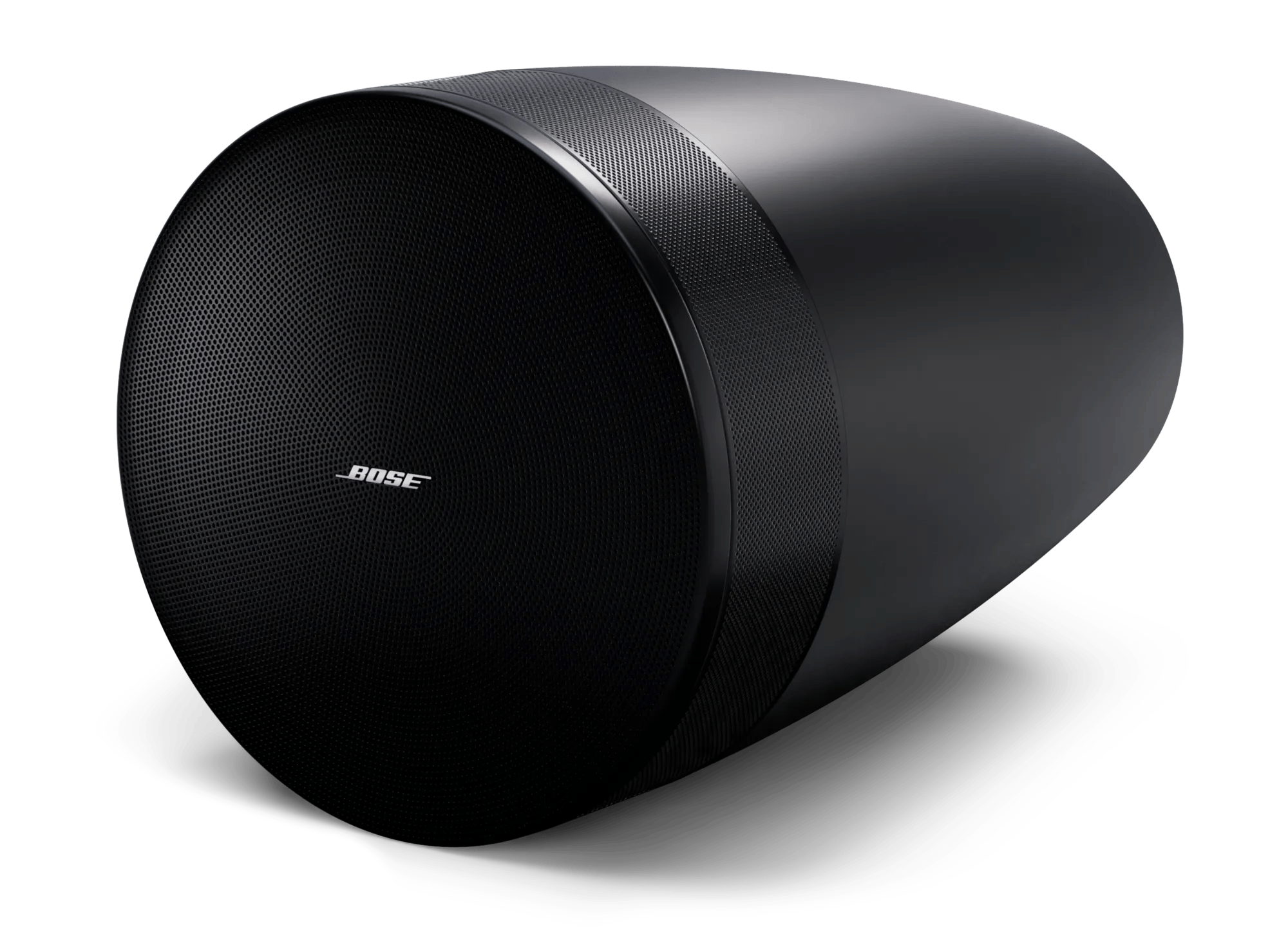 רמקול תלייה Bose Professional DesignMax Luna DML88P שחור 1 רמקול תלייה Bose DesignMax Luna DML88P שחור במבט אלכסוני עם הגריל