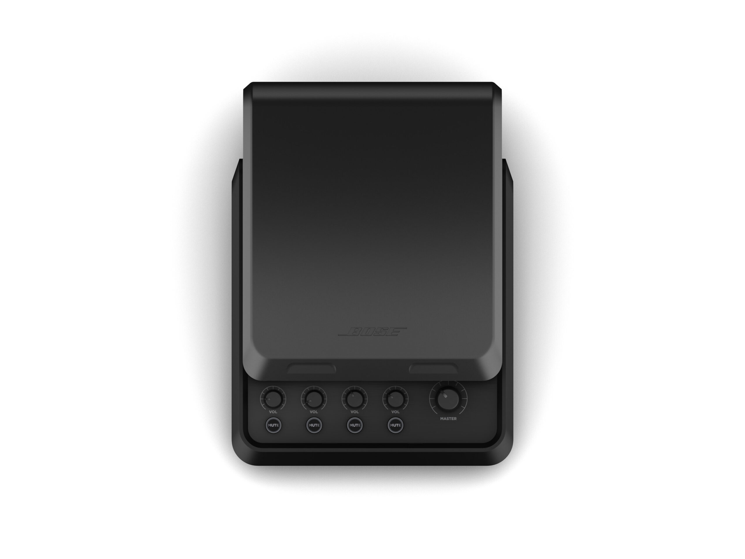 מיקסר דיגיטלי Bose T4S ToneMatch – 4 ערוצים ו־DSP 4 מיקסר Bose T4S ToneMatch עם המכסה המגנטי המגן על אזור הבקרה