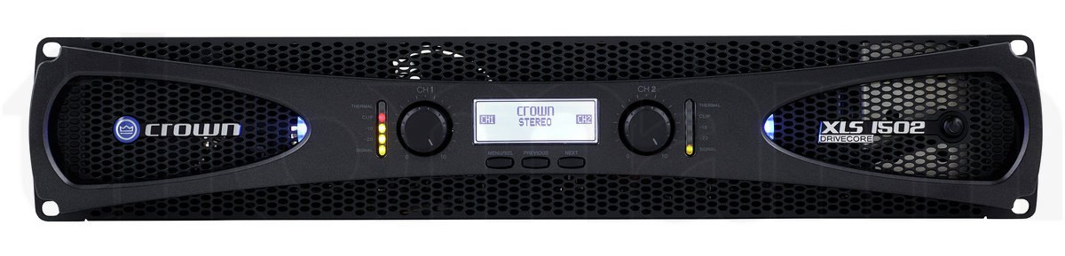 מגבר הספק Crown XLS 1502 – 2×525W ב-4Ω, Class D עם DSP 5 מגבר הספק Crown XLS 1502 – 2×525W ב-4Ω, Class D עם DSP – תמונה 5