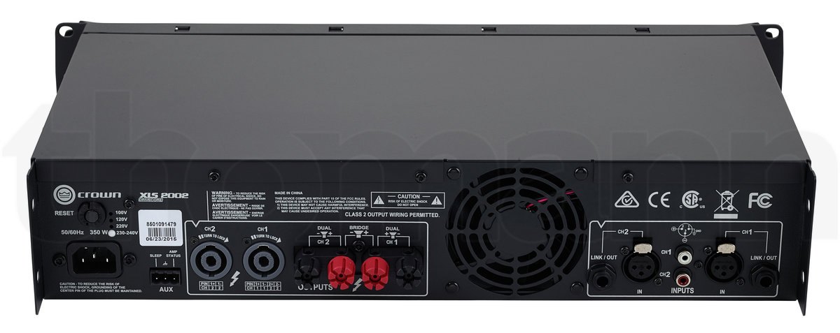 מגבר הספק Crown XLS 2002 – 2×650W ב-4Ω, Class D עם DSP 4 מגבר הספק Crown XLS 2002 – 2×650W ב-4Ω, Class D עם DSP – תמונה 4