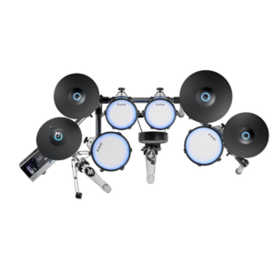 מערכת תופים אלקטרונית Donner BackBeat Pro EC7616 – פאדים מוארים, היי-האט עצמאי 12 אינץ׳ ומצילת רייד משולשת