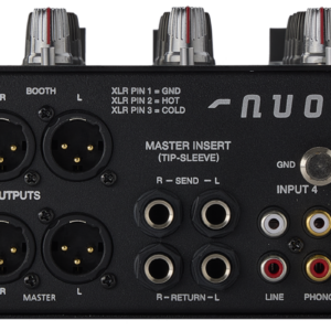 מיקסר DJ אנלוגי 4 ערוצים Ecler NUO4.0F Black