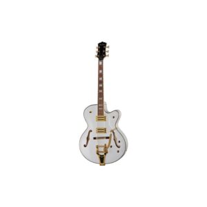 גיטרה חשמלית Harley Benton BigTone Trem White – חצי אקוסטית, טרמולו Bigsby, HH