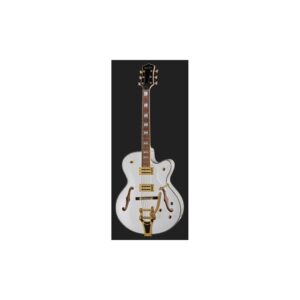 גיטרה חשמלית Harley Benton BigTone Trem White – חצי אקוסטית, טרמולו Bigsby, HH