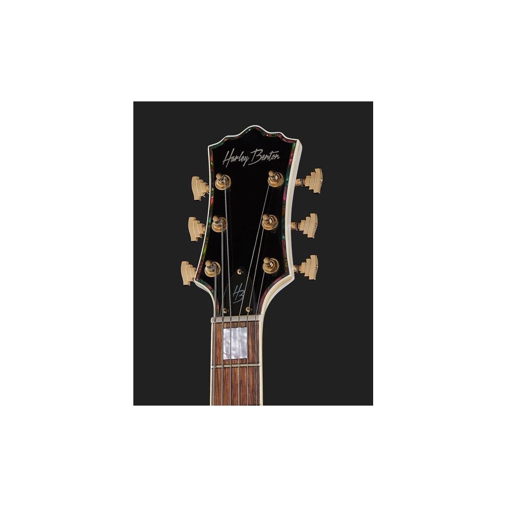 גיטרה חשמלית Harley Benton BigTone Trem White – חצי אקוסטית, טרמולו Bigsby, HH 6 גיטרה חשמלית Harley Benton BigTone Trem White – חצי אקוסטית, טרמולו Bigsby, HH – תמונה 6