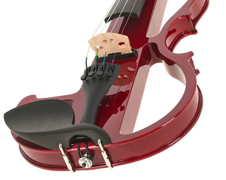 כינור חשמלי Harley Benton HBV 870RD 4/4 – אדום, יציאת אוזניות, ערכה מלאה 5 כינור חשמלי Harley Benton HBV 870RD 4/4 – אדום, יציאת אוזניות, ערכה מלאה – תמונה 5