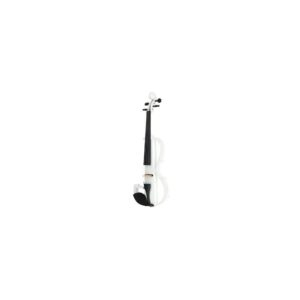 כינור חשמלי Harley Benton HBV 870WH 4/4 – לבן, יציאת אוזניות, ערכה מלאה