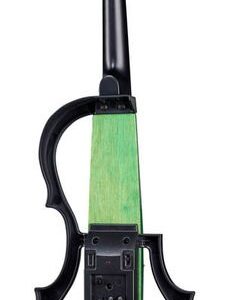 כינור חשמלי Harley Benton HBV 990GBY 4/4 – ירוק-כחול-צהוב, פיקאפ אקטיבי, ערכה מלאה