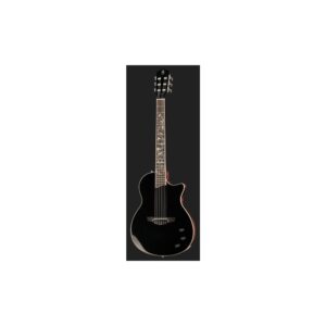 גיטרה קלאסית מוגברת Harley Benton Nashville Nylon Plus – פנל ספרוס מלא, שחור