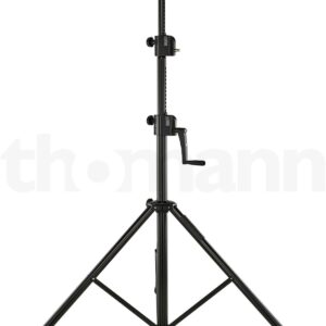 סטנד רמקול ותאורה עם כננת כפולה K&M 24730 – גובה 3 מטר