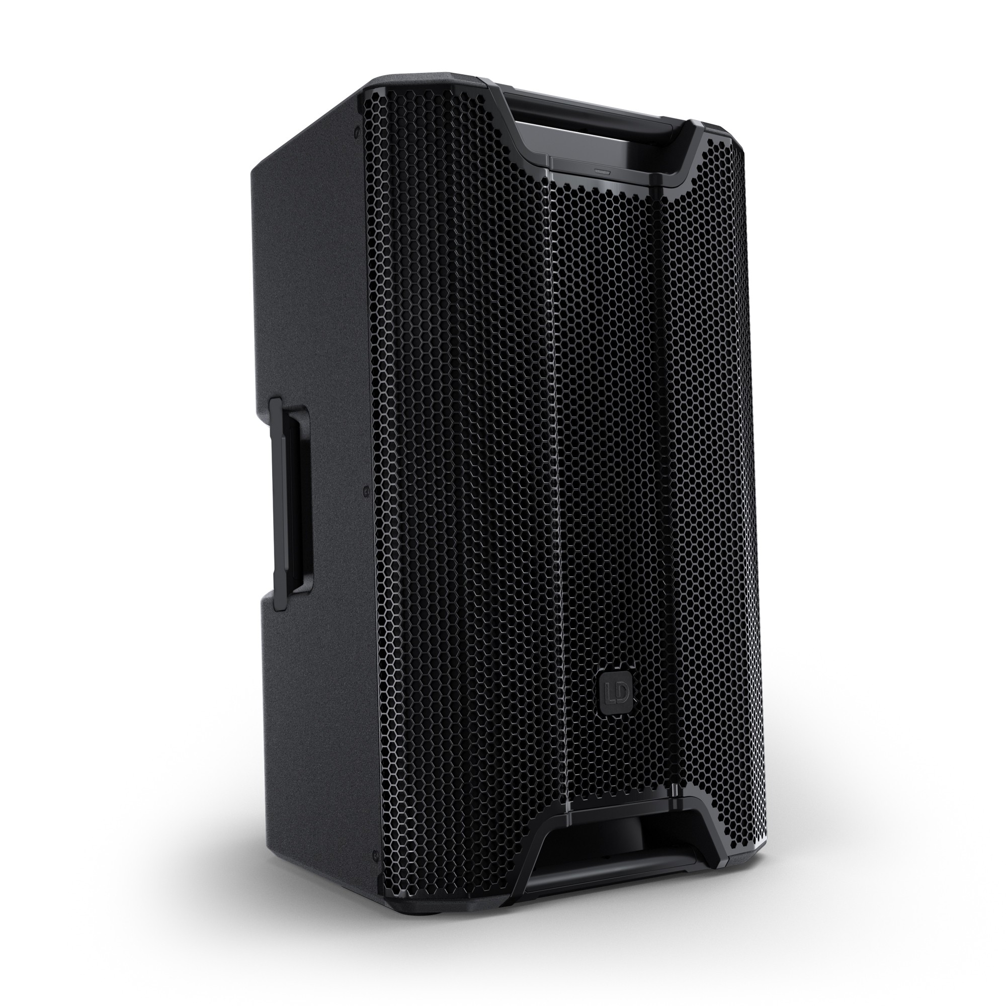 רמקול מוגבר LD Systems ICOA PRO 15 A – 15 אינץ׳ קואקסיאלי עם DSP 1 רמקול מוגבר LD Systems ICOA PRO 15 A במבט תלת־רבעי קדמי