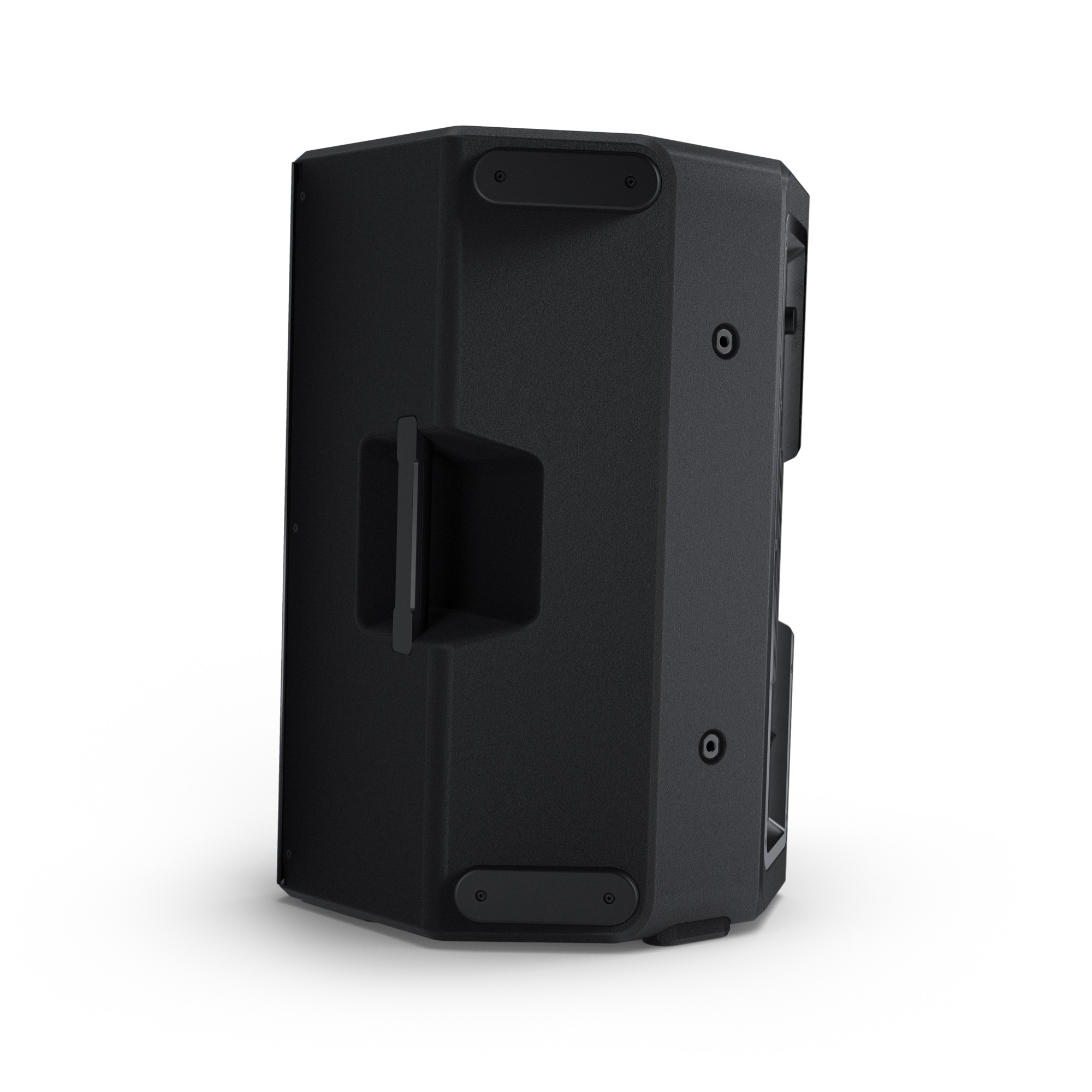 רמקול מוגבר LD Systems ICOA PRO 15 A – 15 אינץ׳ קואקסיאלי עם DSP 2 LD Systems ICOA PRO 15 A במבט תלת־רבעי אחורי המציג את מבנה המארז