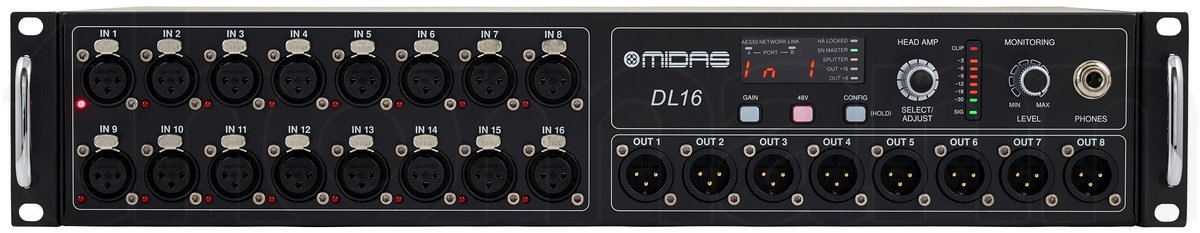 קופסת במה דיגיטלית Midas DL16 – 16 כניסות, 8 יציאות, AES50 ו-ULTRANET 5 קופסת במה דיגיטלית Midas DL16 – 16 כניסות, 8 יציאות, AES50 ו-ULTRANET – תמונה 5