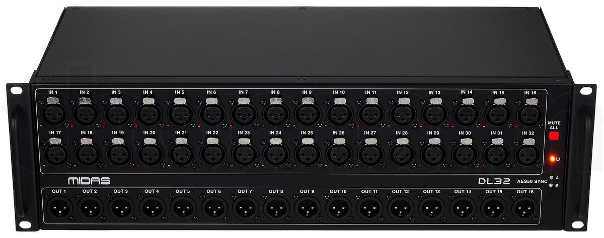 קופסת במה Midas DL32 – 32 כניסות, 16 יציאות, AES50 ופריאמפים Midas PRO 2 קופסת במה Midas DL32 – 32 כניסות, 16 יציאות, AES50 ופריאמפים Midas PRO – תמונה 2
