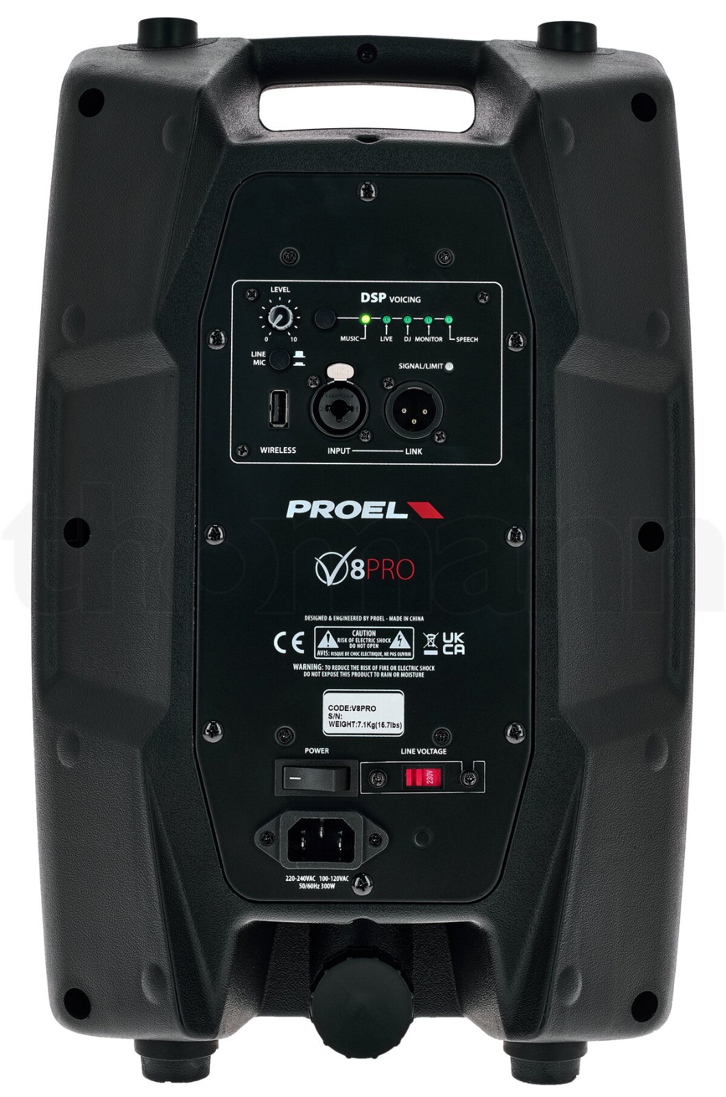 רמקול מוגבר Proel V8PRO – 8 אינץ׳, 600W Peak ו-DSP 7 רמקול מוגבר Proel V8PRO – 8 אינץ׳, 600W Peak ו-DSP – תמונה 7