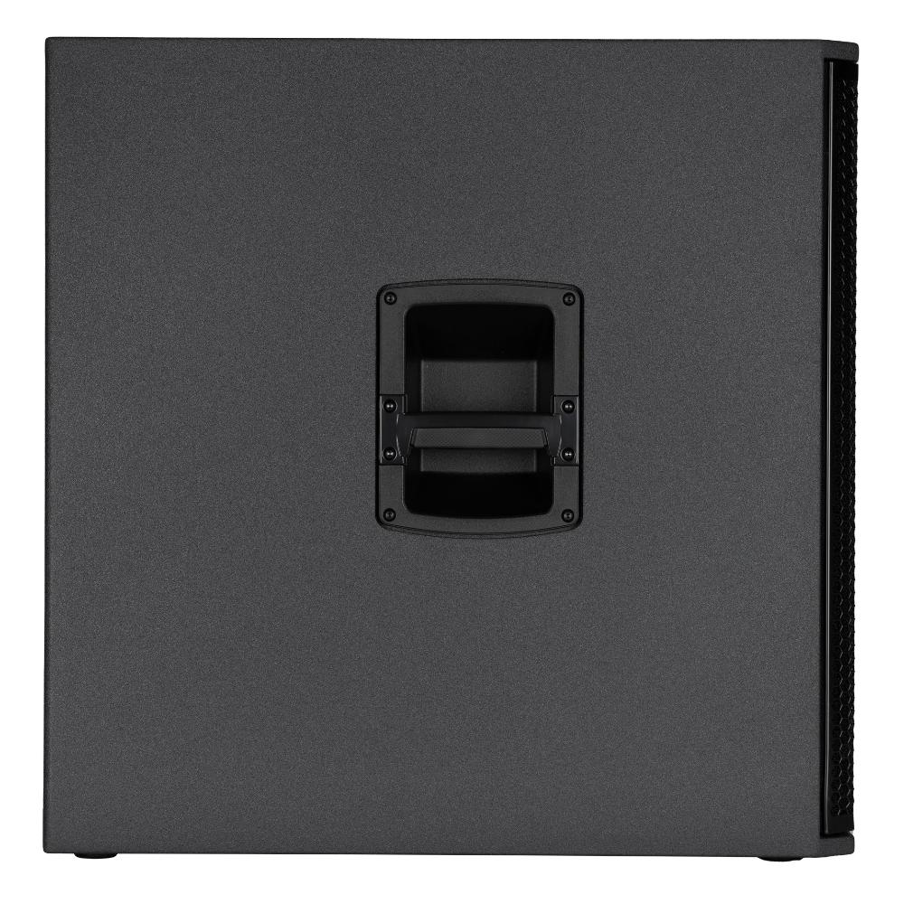 סאב וופר מוגבר RCF SUB 18-AX – 18 אינץ׳, 2200W ו-DSP מתקדם 4 סאב וופר מוגבר RCF SUB 18-AX – מבט צד מלא
