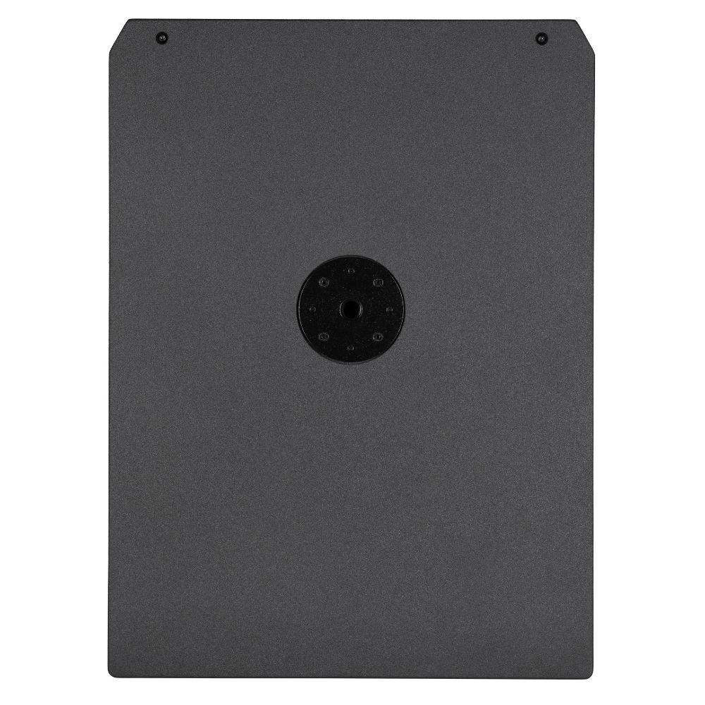 סאב וופר מוגבר RCF SUB 18-AX – 18 אינץ׳, 2200W ו-DSP מתקדם 7 RCF SUB 18-AX – מבט עליון ותושבת מוט M20