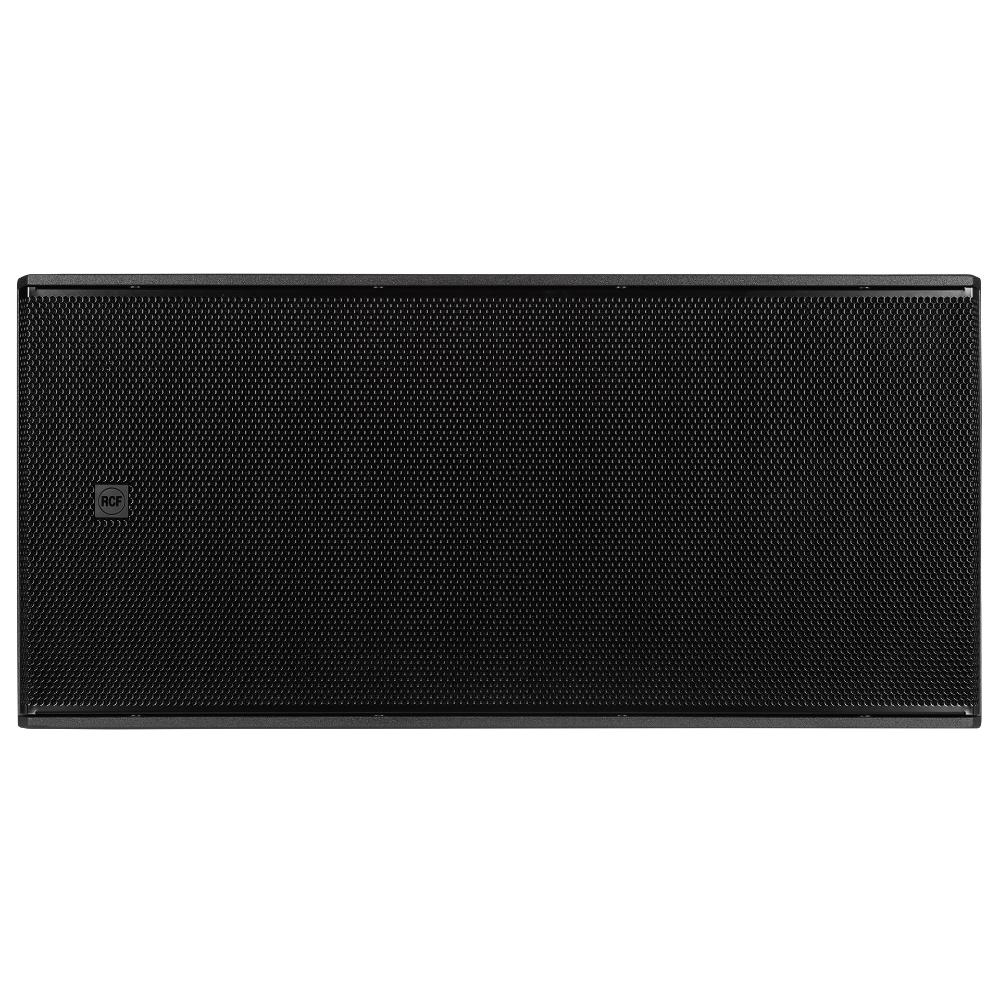 סאב וופר מוגבר כפול RCF SUB 8008-AS – 2×18 אינץ׳, 4400W Peak 2 RCF SUB 8008-AS – חזית עם גריל פלדה