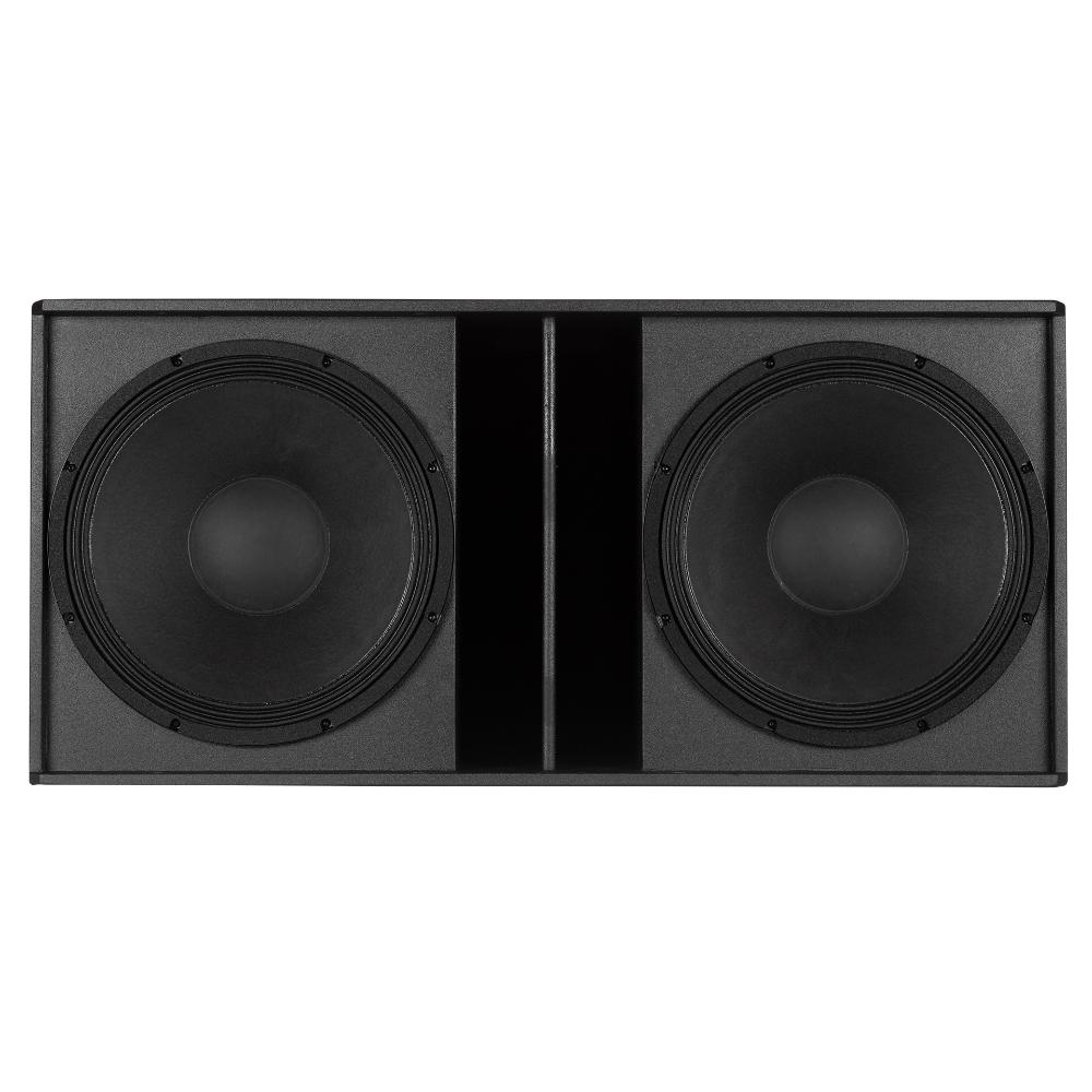 סאב וופר מוגבר כפול RCF SUB 8008-AS – 2×18 אינץ׳, 4400W Peak 9 RCF SUB 8008-AS – שני וופרים 18 אינץ׳ במבט פנימי