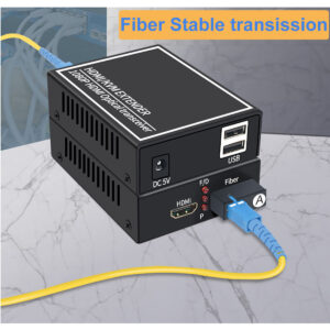 מרחיק HDMI Full HD עם KVM על סיב אופטי עד 20 ק״מ