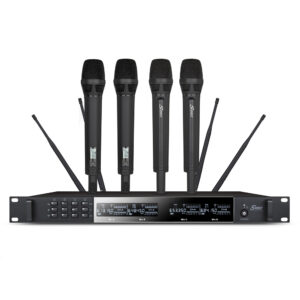 סט 4 מיקרופונים אלחוטיים Seer IU-2070-IL X4 עם מקלט 1U לארבעה ערוצים
