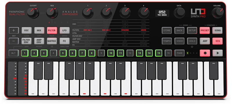 סינתיסייזר אנלוגי שולחני IK Multimedia UNO Synth Pro Desktop 1 סינתיסייזר אנלוגי שולחני IK Multimedia UNO Synth Pro Desktop