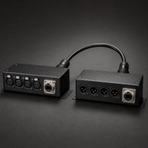 זוג קופסאות במה 4 ערוצי XLR על כבל CAT6