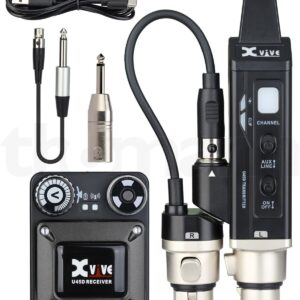 מערכת In-Ear אלחוטית סטריאו XVive U45D – שני מקלטים בתדר 5.8GHz