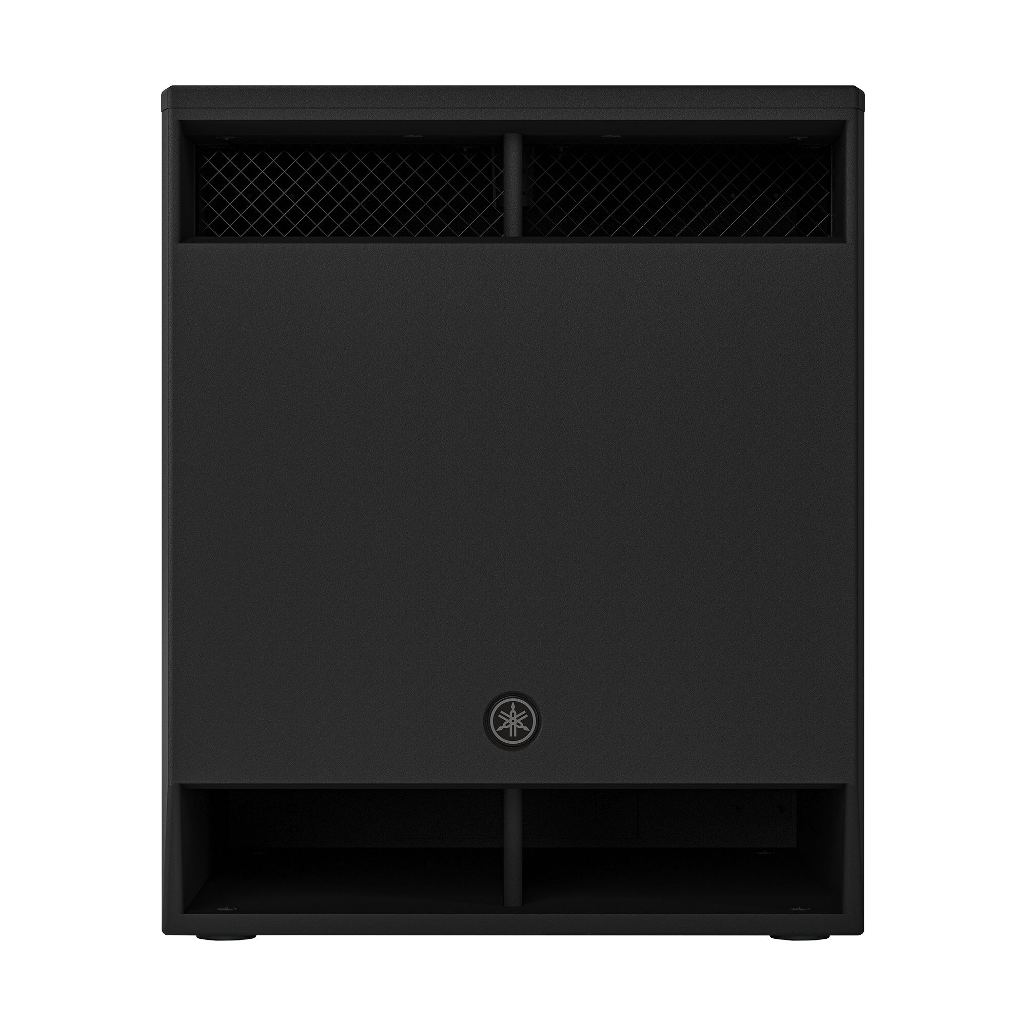 סאב וופר מוגבר Yamaha DXS18 MKIII – 18 אינץ׳, 2500W ו־DSP 2 החזית המלאה של סאב וופר מוגבר Yamaha DXS18 MKIII עם גריל ופתחי Bandpass