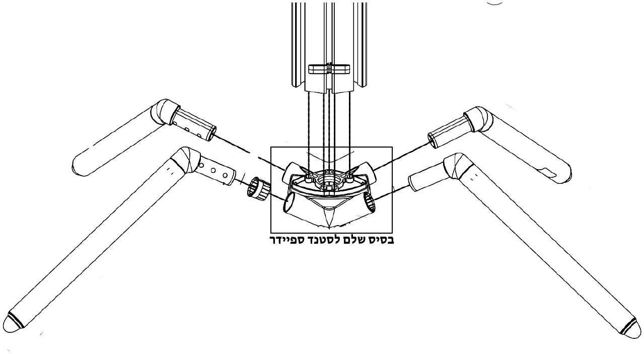 בסיס חילוף לסטנד K&M Spider Pro 18860 1 בסיס חילוף לסטנד K&M Spider Pro 18860